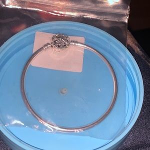 Pandora snowflake bangle bracelet